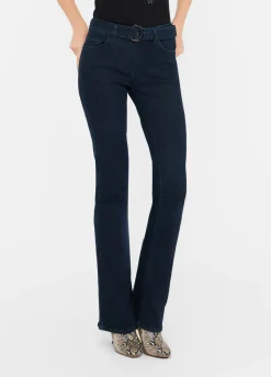 Liu Jo Vaqueros acampanados con cinturón-Mujer Bootcut