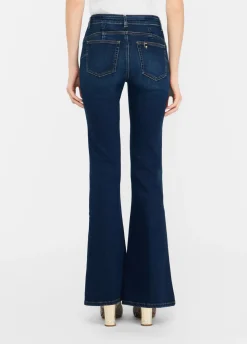 Liu Jo Vaqueros acampanados con cinturón-Mujer Bootcut