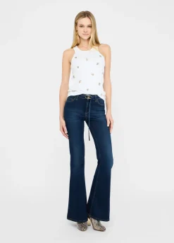 Liu Jo Vaqueros acampanados con cinturón-Mujer Bootcut