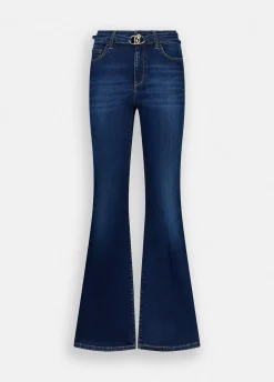 Liu Jo Vaqueros acampanados con cinturón-Mujer Bootcut
