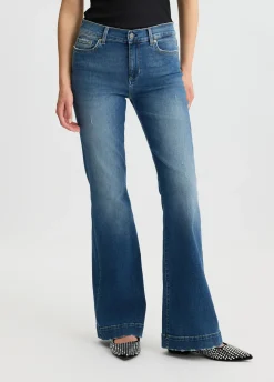 Liu Jo Vaqueros acampanados de talle alto-Mujer Bootcut
