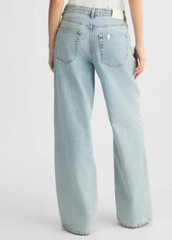 Liu Jo Vaqueros baggy de algodón-Mujer Vaqueros Rectos