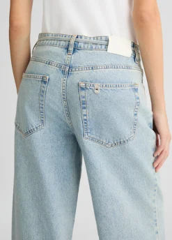 Liu Jo Vaqueros baggy de algodón-Mujer Vaqueros Rectos