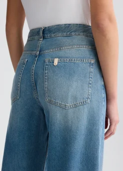 Liu Jo Vaqueros baggy de talle alto-Mujer Vaqueros Rectos