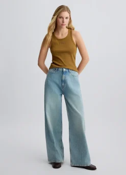 Liu Jo Vaqueros baggy de talle bajo-Mujer Vaqueros Rectos