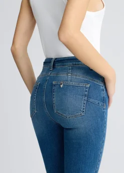 Liu Jo Vaqueros bootcut con cinturón-Mujer Vaqueros Campana