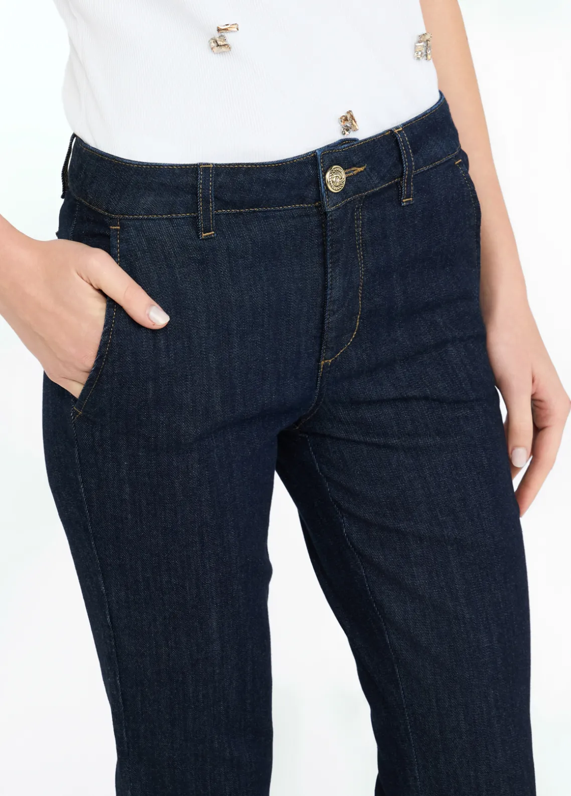 Liu Jo Vaqueros bootcut de talle alto-Mujer Bootcut|Vaqueros Pitillo