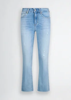 Liu Jo Vaqueros bootcut de talle alto-Mujer Vaqueros Rectos