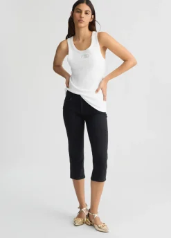 Liu Jo Vaqueros Capri bottom up-Mujer Vaqueros Campana|Vaqueros Slim