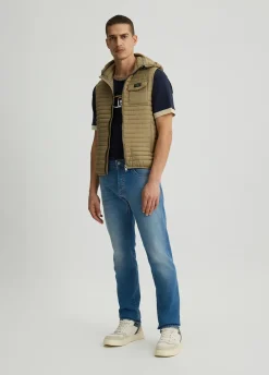 Liu Jo Vaqueros entallados de algodón efecto desgastado-Hombre Jeans