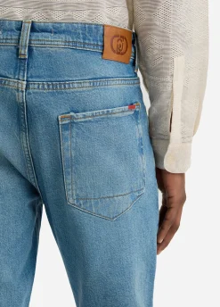 Liu Jo Vaqueros entallados de algodón efecto desgastado-Hombre Jeans