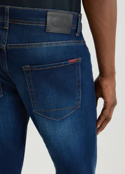 Liu Jo Vaqueros entallados de algodón efecto desgastado-Hombre Jeans