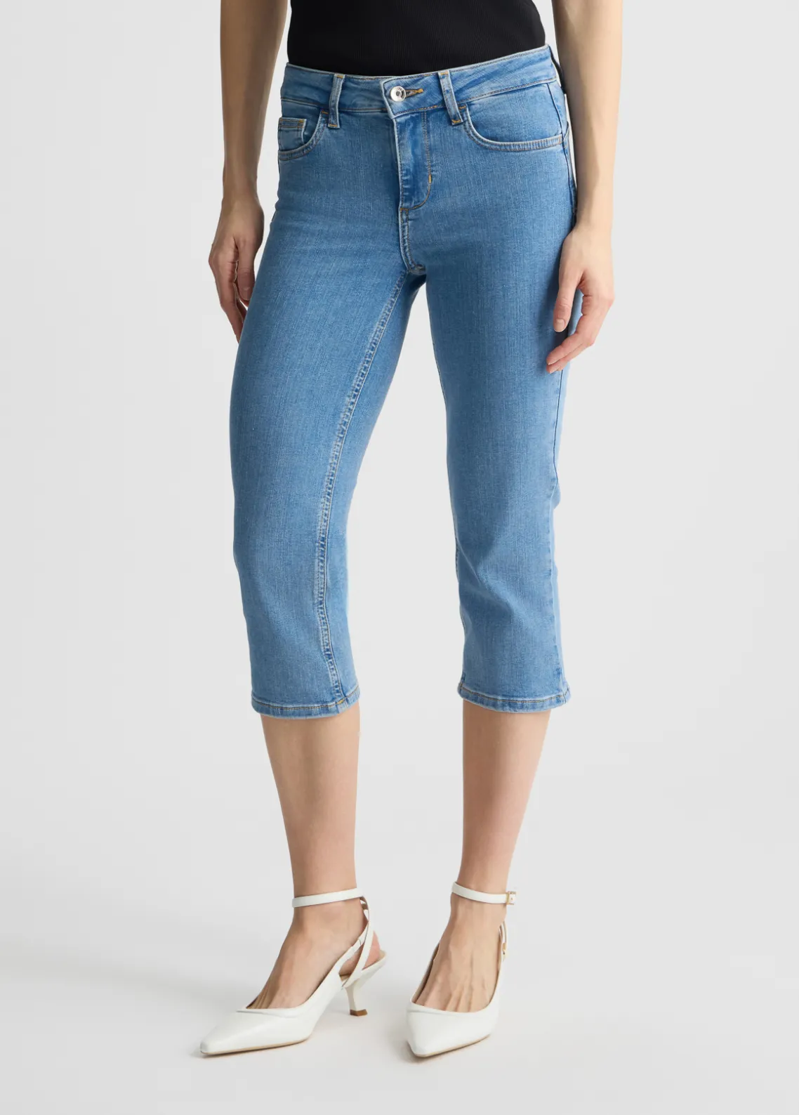 Liu Jo Vaqueros hasta la pantorrilla-Mujer Vaqueros Slim
