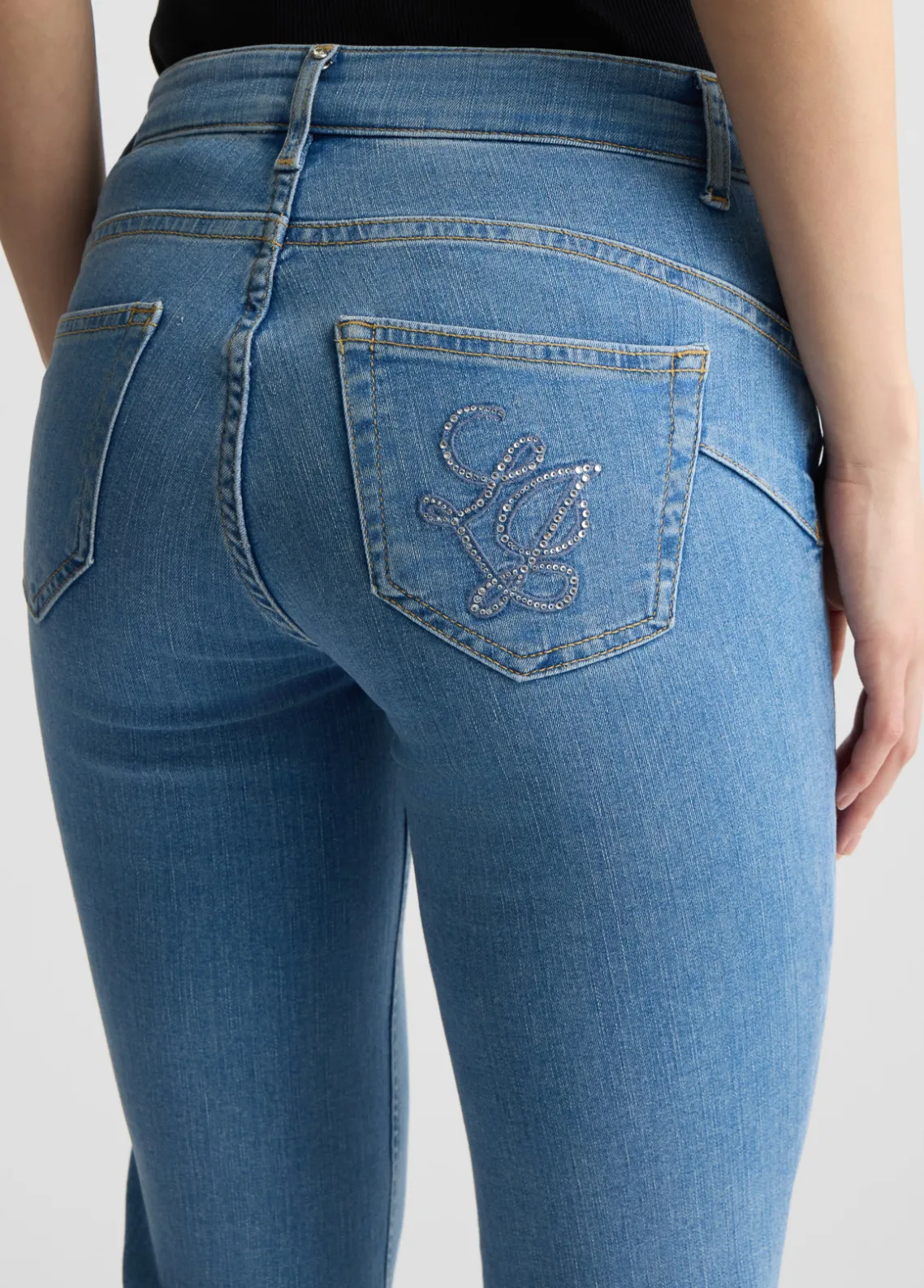 Liu Jo Vaqueros hasta la pantorrilla-Mujer Vaqueros Slim