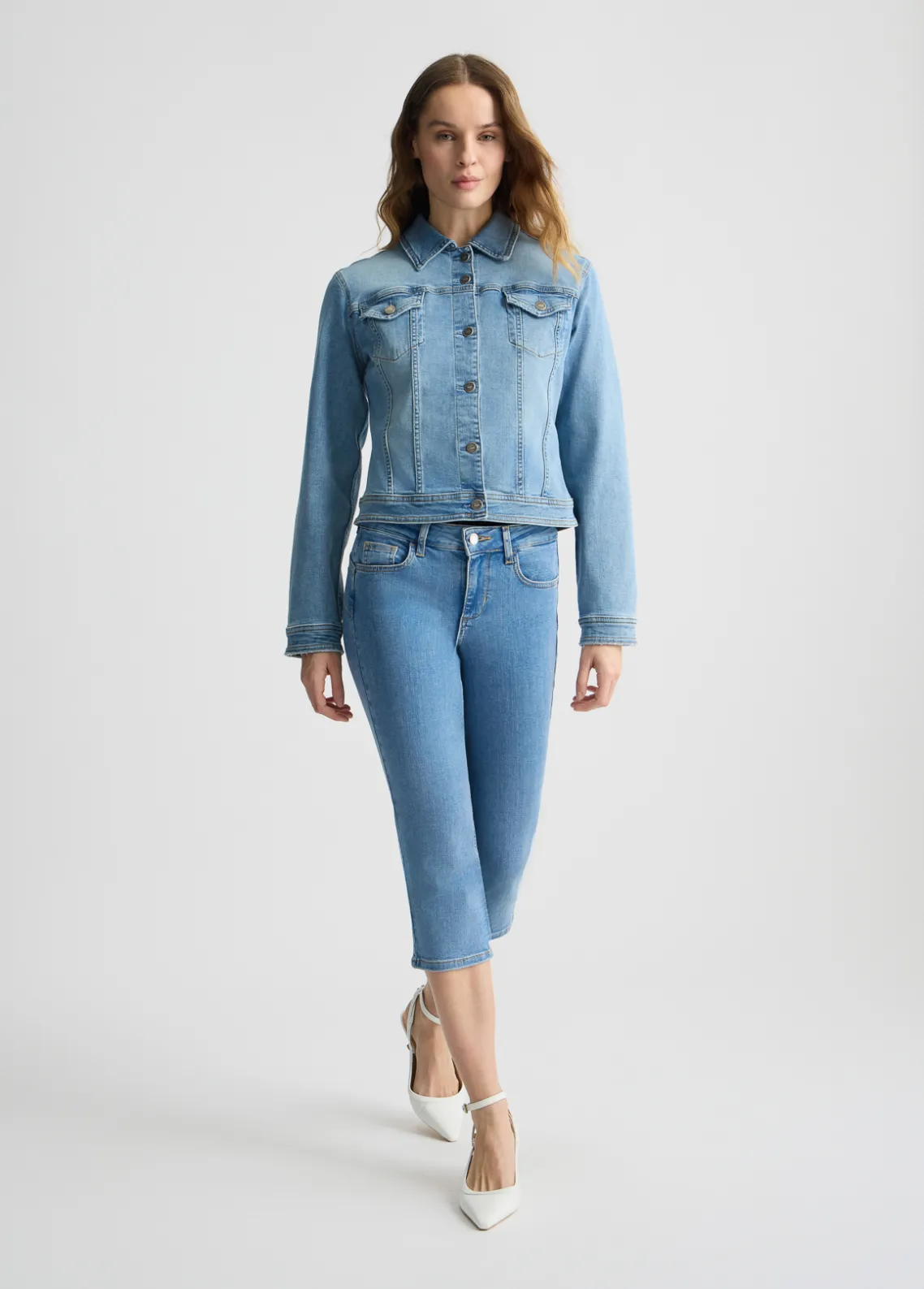 Liu Jo Vaqueros hasta la pantorrilla-Mujer Vaqueros Slim