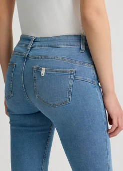 Liu Jo Vaqueros pitillo Bottom Up con strass-Mujer Vaqueros Pitillo