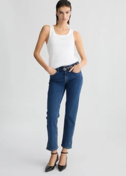 Liu Jo Vaqueros pitillo de talle alto-Mujer Vaqueros Slim