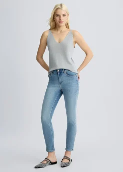 Liu Jo Vaqueros pitillo de talle alto-Mujer Vaqueros Pitillo
