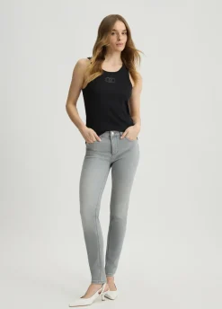 Liu Jo Vaqueros pitillo de talle alto-Mujer Vaqueros Pitillo