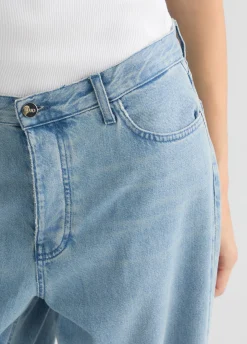 Liu Jo Vaqueros rectos azul claro con charm decorativo-Mujer Vaqueros Rectos