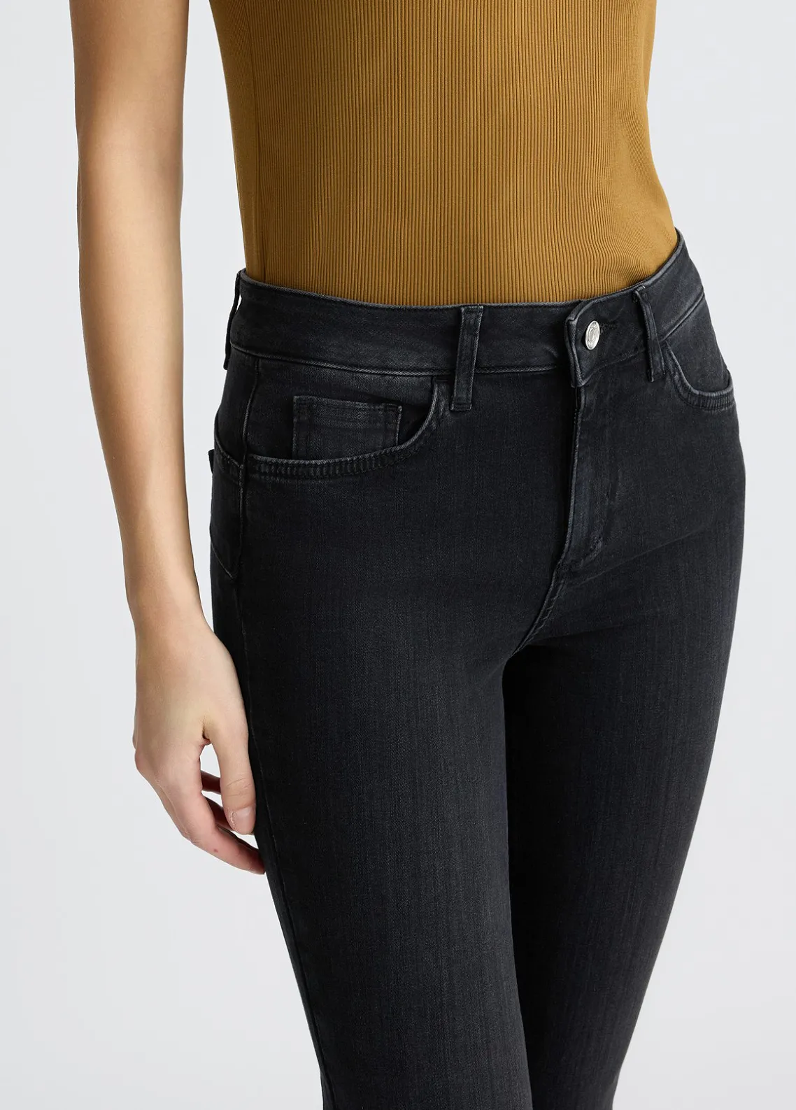 Liu Jo Vaqueros slim fit con strass-Mujer Vaqueros Slim