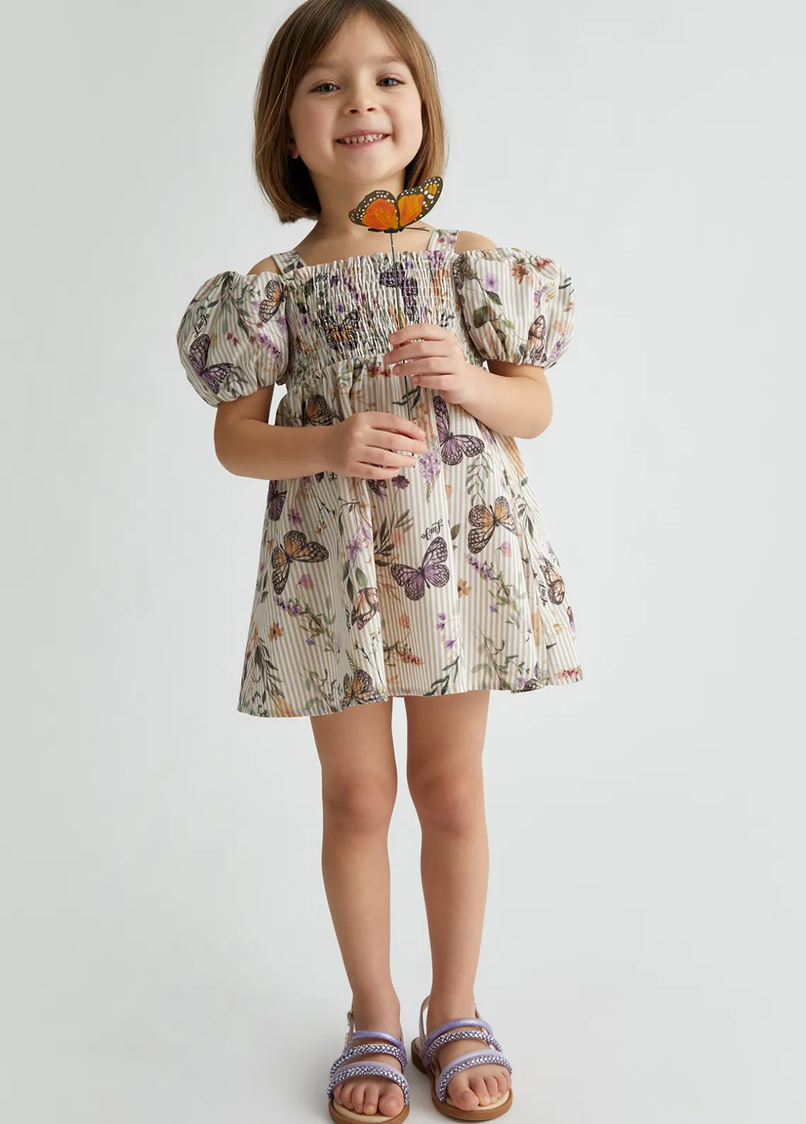 Liu Jo Vestido a rayas con estampado- Vestidos Y Enterizos