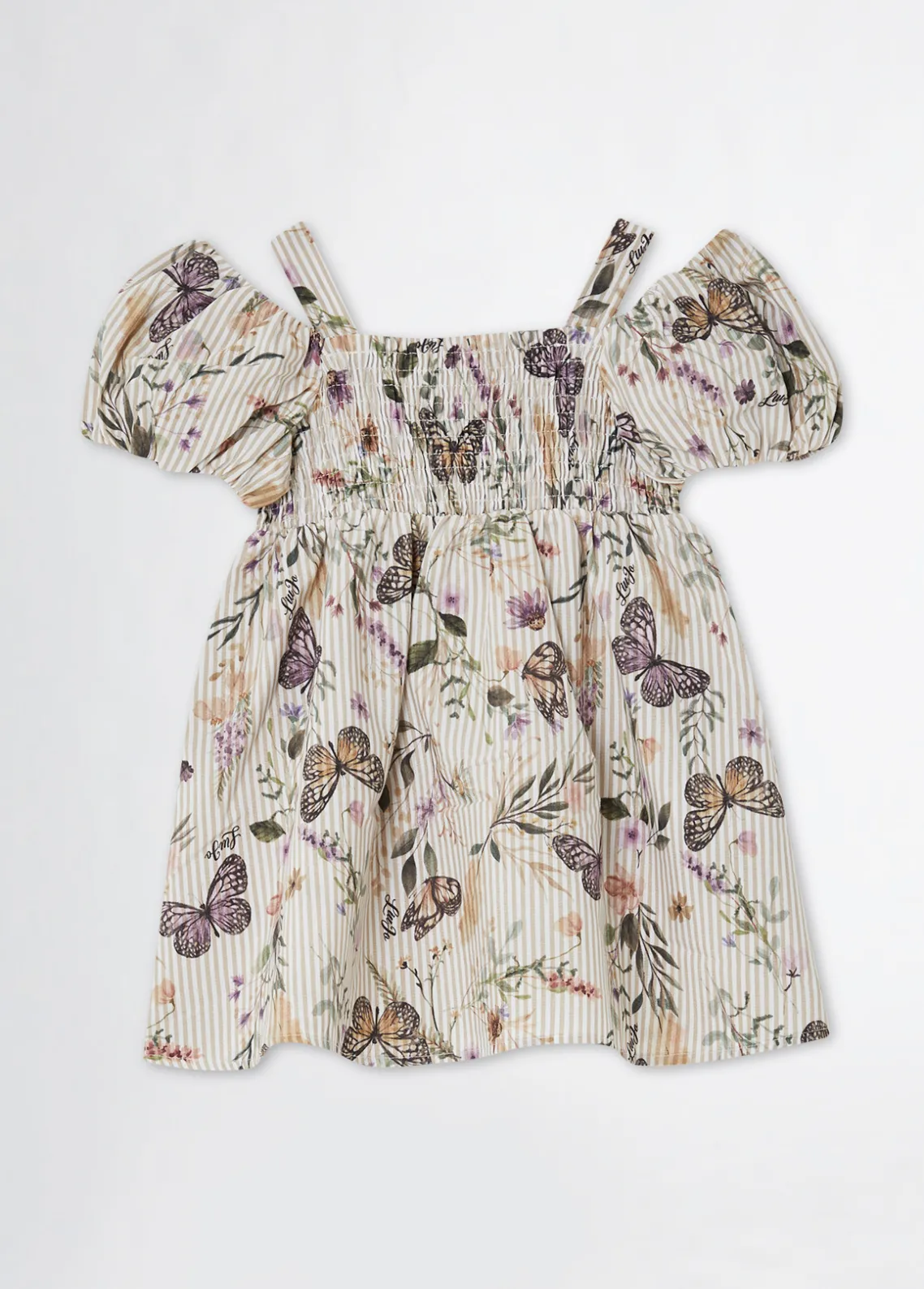 Liu Jo Vestido a rayas con estampado- Vestidos Y Enterizos