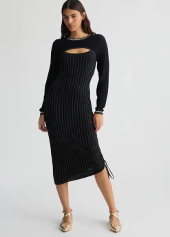 Liu Jo Vestido asimétrico de punto-Mujer Cárdigans Y Jerséis|Vestidos