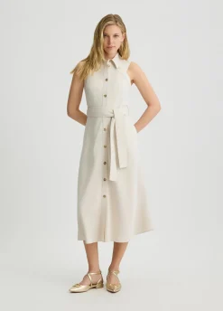 Liu Jo Vestido camisero con cinturón-Mujer Vestidos