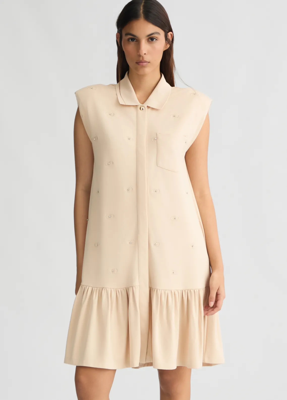 Liu Jo Vestido camisero con logotipo-Mujer Ropa Deportiva|Vestidos