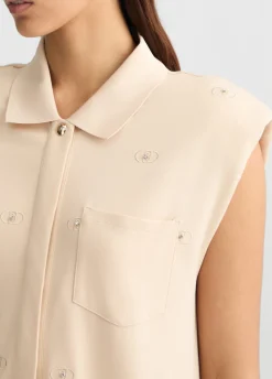 Liu Jo Vestido camisero con logotipo-Mujer Ropa Deportiva|Vestidos