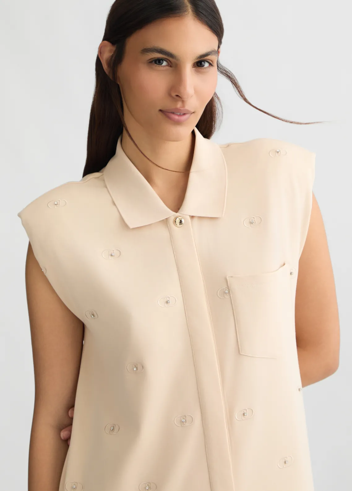 Liu Jo Vestido camisero con logotipo-Mujer Ropa Deportiva|Vestidos
