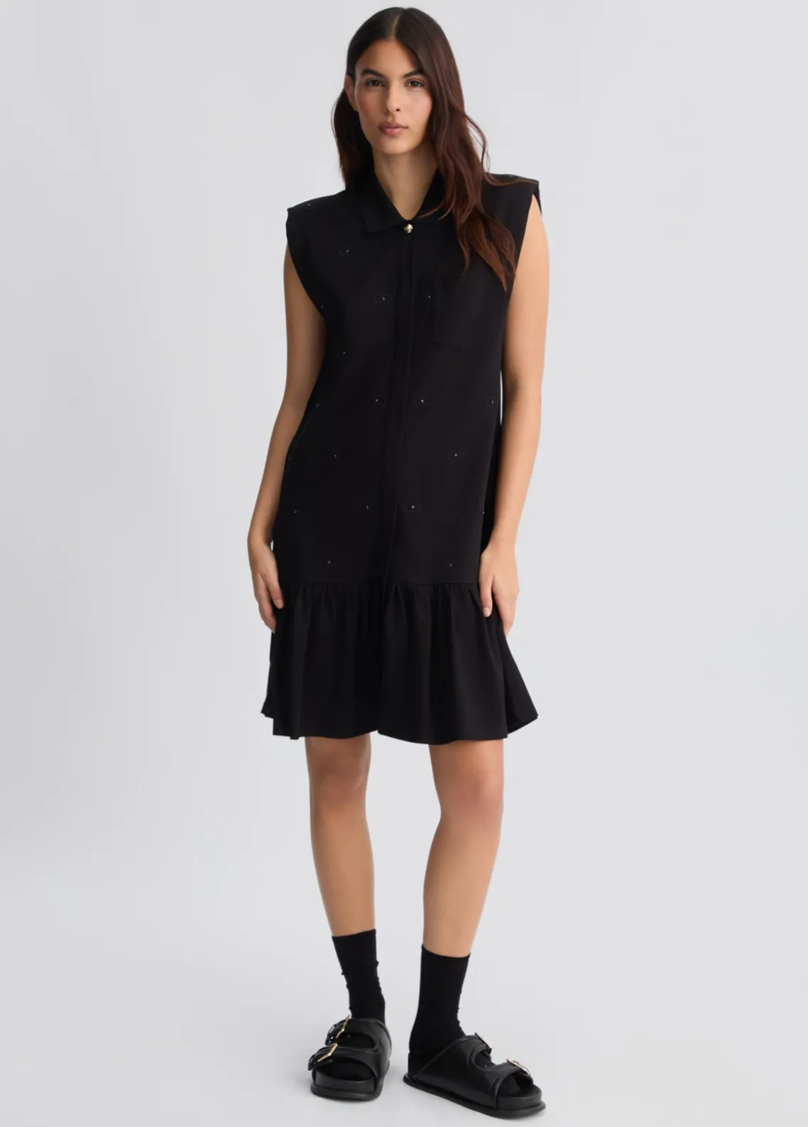 Liu Jo Vestido camisero con logotipo-Mujer Ropa Deportiva|Vestidos