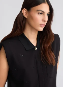 Liu Jo Vestido camisero con logotipo-Mujer Ropa Deportiva|Vestidos
