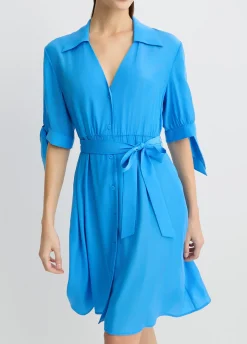 Liu Jo Vestido camisero corto-Mujer Moda Baño|Vestidos