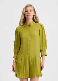 Liu Jo Vestido camisero de crepé de China-Mujer Vestidos