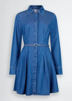 Liu Jo Vestido camisero de denim-Mujer Vestidos