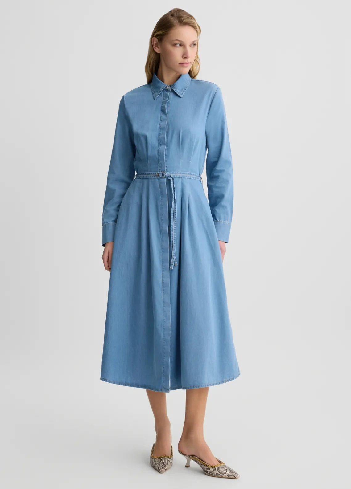 Liu Jo Vestido camisero de denim-Mujer Vestidos