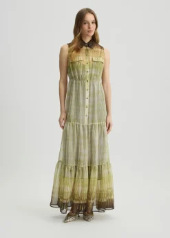 Liu Jo Vestido camisero de gasa estampada-Mujer Vestidos