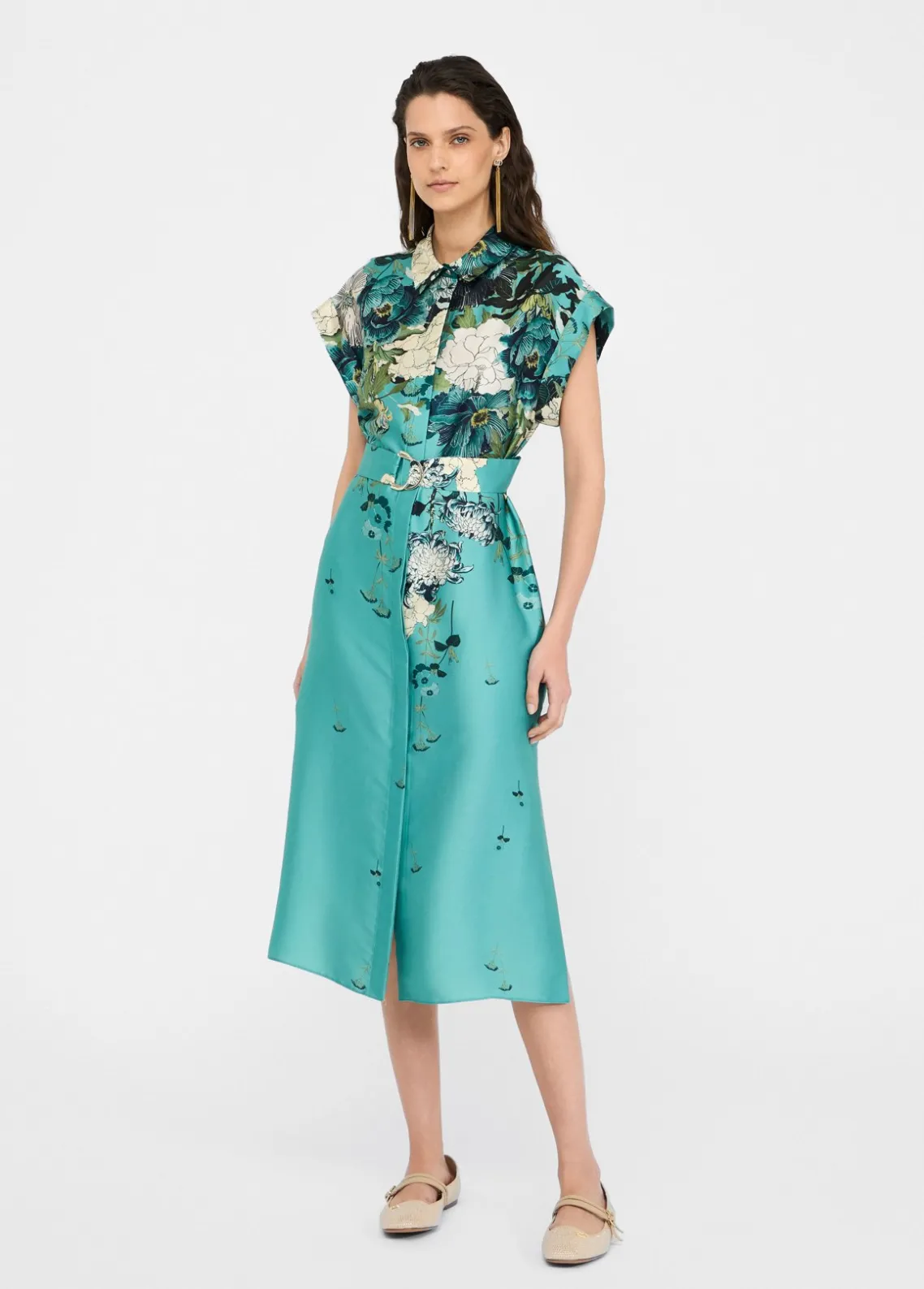 Liu Jo Vestido camisero de sarga estampado-Mujer Vestidos