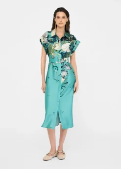 Liu Jo Vestido camisero de sarga estampado-Mujer Vestidos