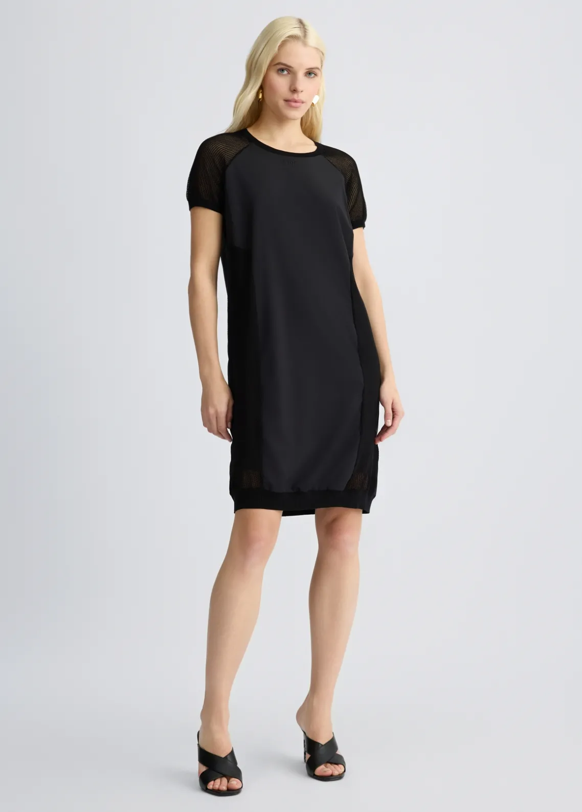 Liu Jo Vestido con inserciones de malla-Mujer Vestidos