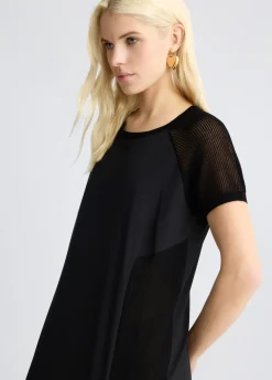Liu Jo Vestido con inserciones de malla-Mujer Vestidos