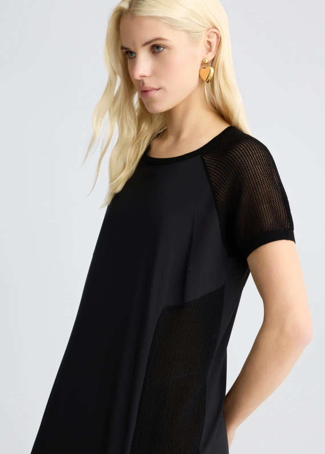 Liu Jo Vestido con inserciones de malla-Mujer Vestidos