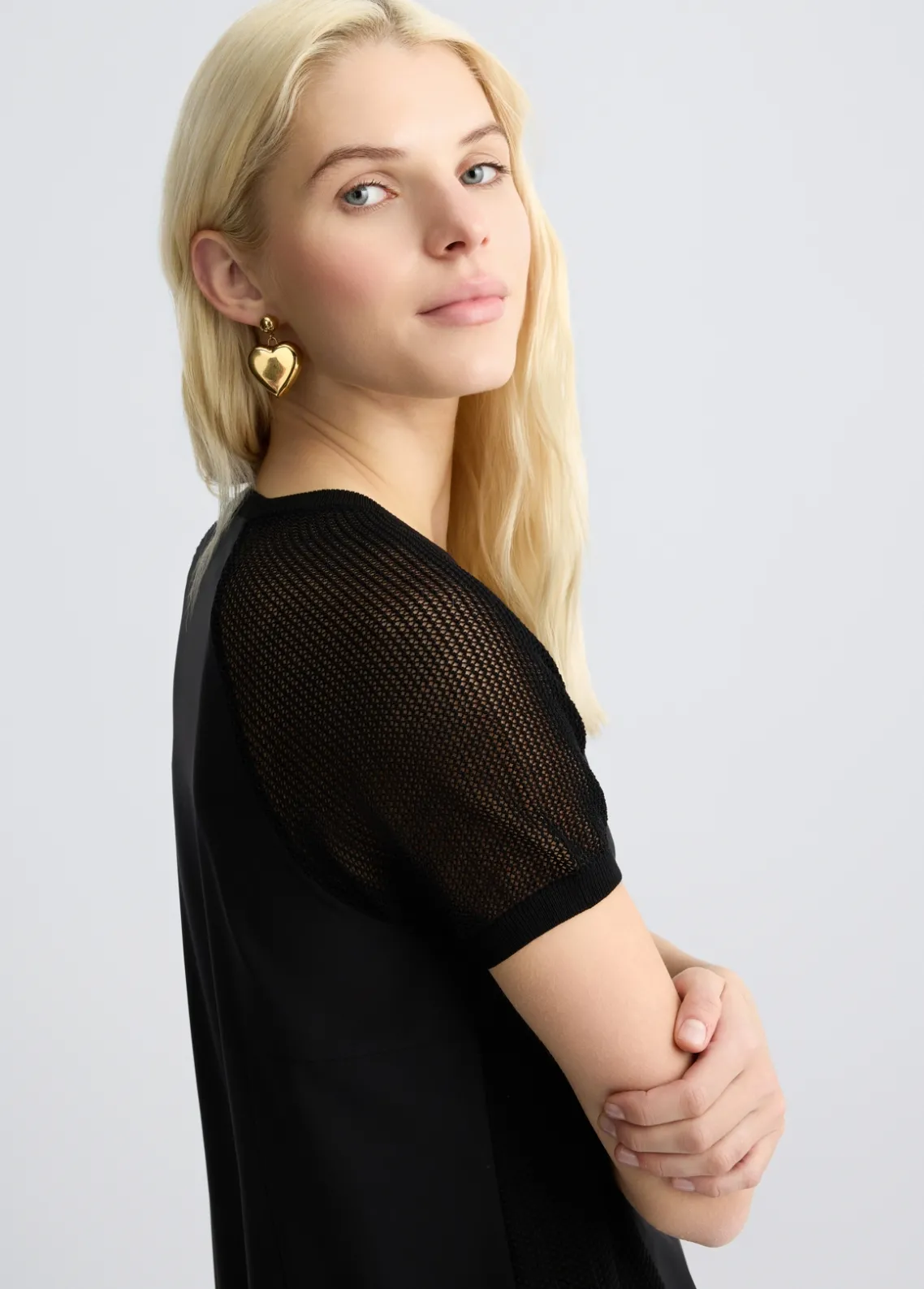 Liu Jo Vestido con inserciones de malla-Mujer Vestidos