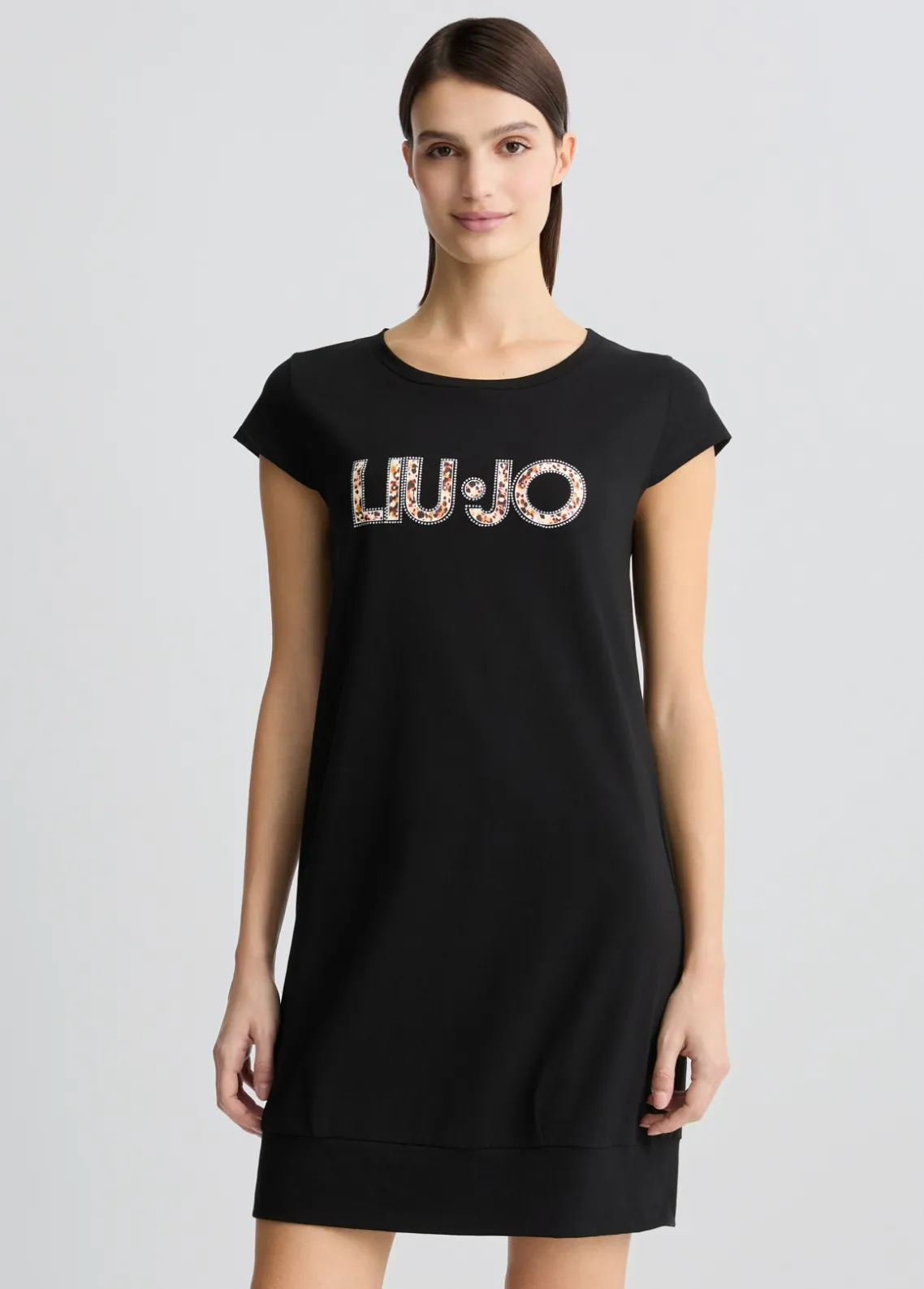 Liu Jo Vestido con logotipo y strass-Mujer Moda Baño|Vestidos
