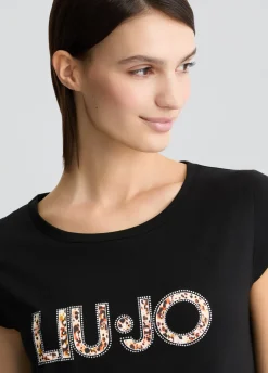 Liu Jo Vestido con logotipo y strass-Mujer Moda Baño|Vestidos