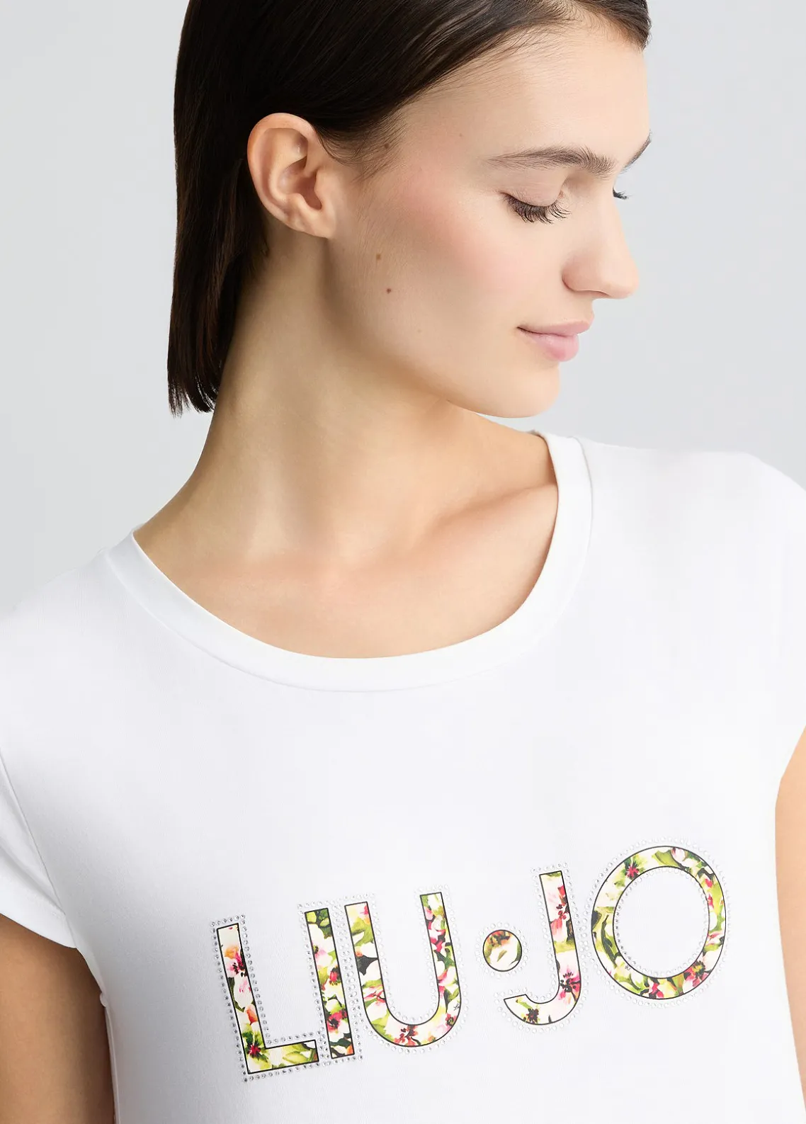 Liu Jo Vestido con logotipo y strass-Mujer Moda Baño|Vestidos