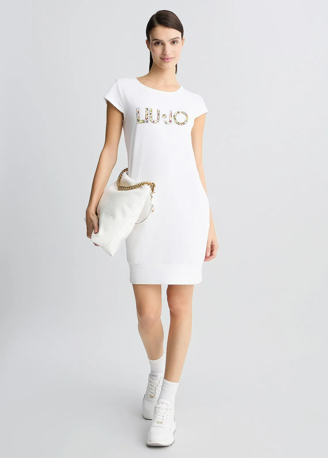 Liu Jo Vestido con logotipo y strass-Mujer Moda Baño|Vestidos