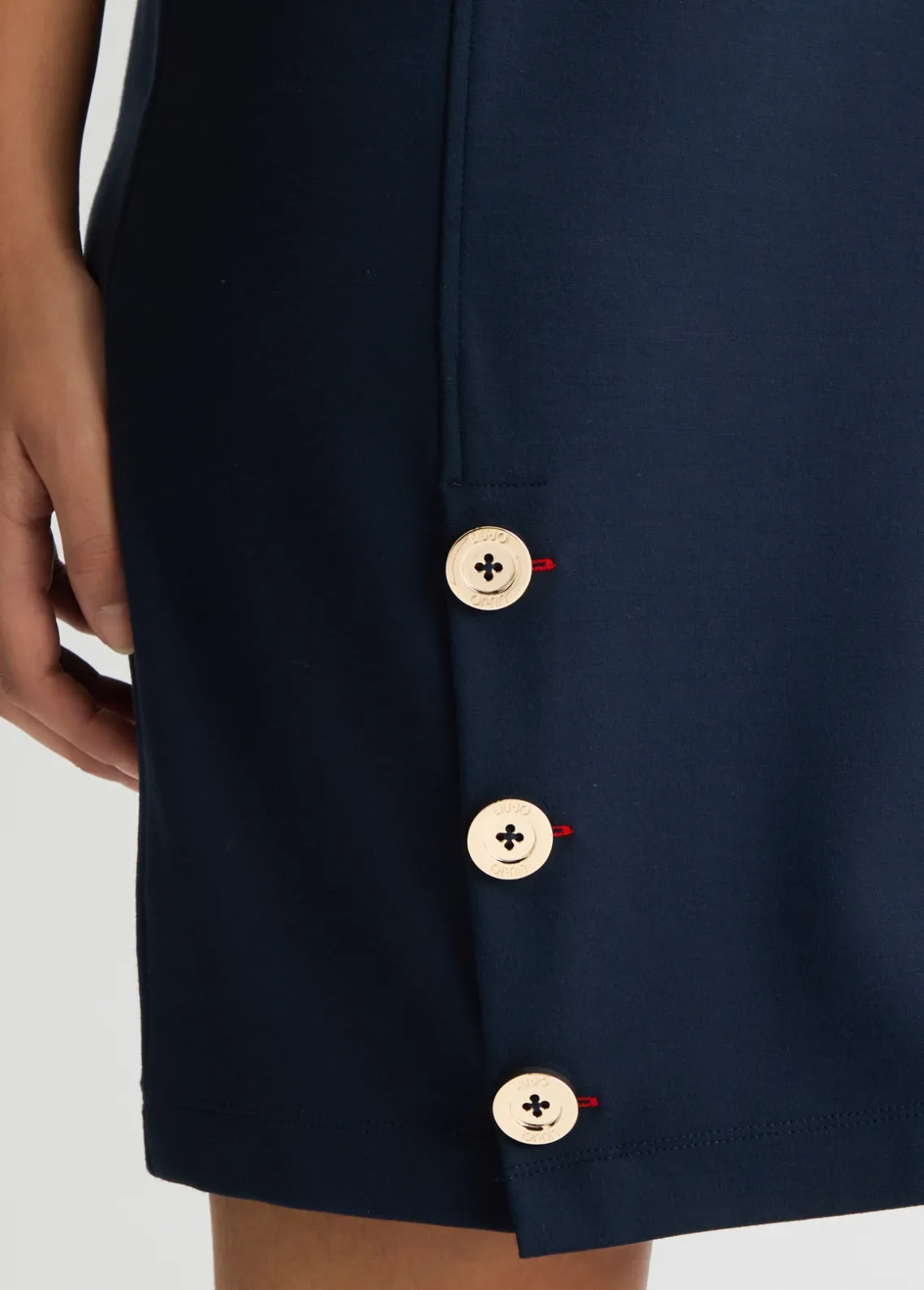 Liu Jo Vestido corto con botones-Mujer Ropa Deportiva|Vestidos